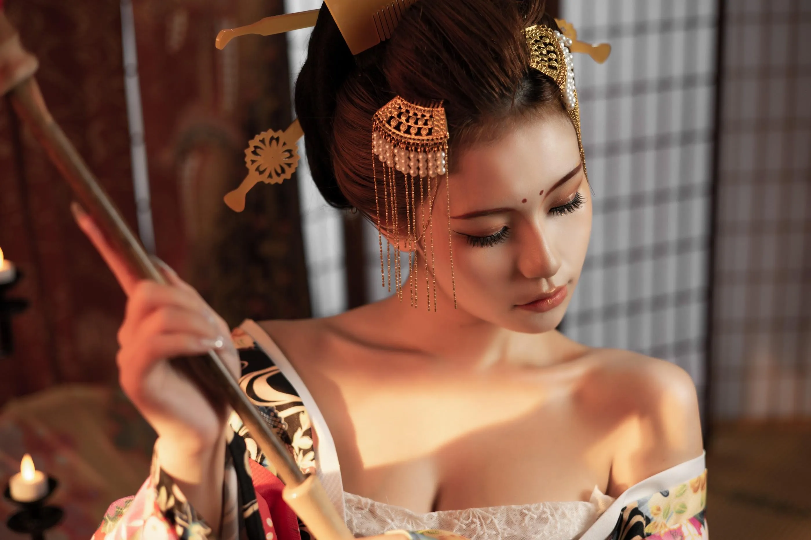 [艺图语] 2022.06.23 恶女花魁 奶酪 [23P]插图8